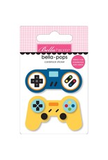 BELLA BLVD BELLA BLVD BELLA-POPS TEEN VIBE CARSON GAME OVER 3D CARDSTOCK STICKER