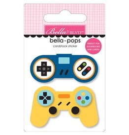 BELLA BLVD BELLA BLVD BELLA-POPS TEEN VIBE CARSON GAME OVER 3D CARDSTOCK STICKER