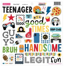 BELLA BLVD BELLA BLVD TEEN VIBE CARSON ICONS 12x12 CHIPBOARD STICKERS