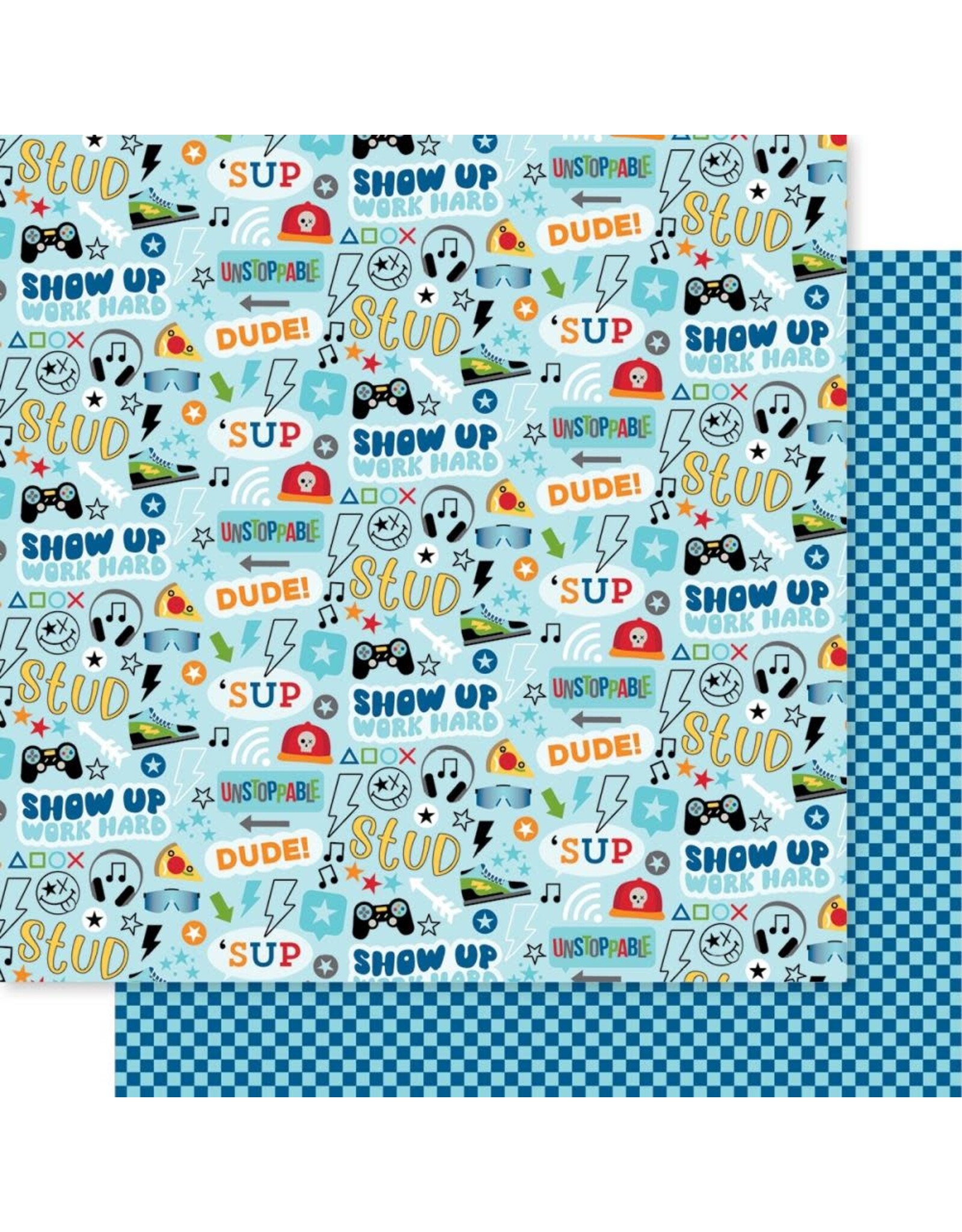 BELLA BLVD BELLA BLVD TEEN VIBE CARSON THE GUYS PATTERENED PAPER 12"x12"