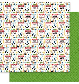 BELLA BLVD BELLA BLVD TEEN VIBE CARSON STREAMING PATTERENED PAPER 12"x12"