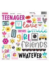 BELLA BLVD BELLA BLVD TEEN VIBE CAITLYN ICONS 12x12 CHIPBOARD STICKERS