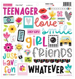 BELLA BLVD BELLA BLVD TEEN VIBE CAITLYN ICONS 12x12 CHIPBOARD STICKERS