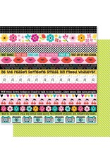 BELLA BLVD BELLA BLVD TEEN VIBE CAITLYN BORDERS PATTERENED PAPER 12"x12"