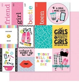 BELLA BLVD BELLA BLVD TEEN VIBE CAITLYN DAILY DETAILS PATTERENED PAPER 12"x12"