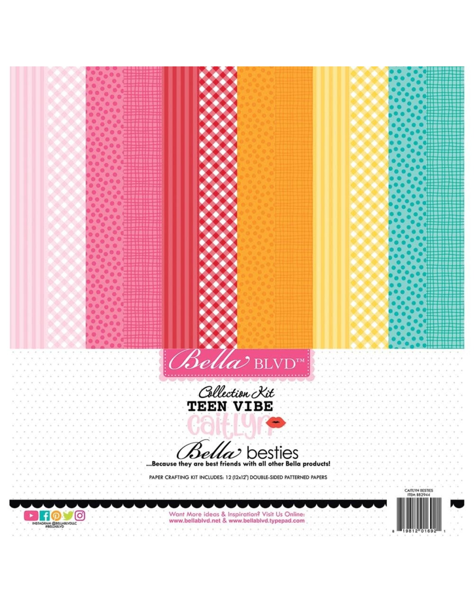 BELLA BLVD BELLA BLVD TEEN VIBE CAITLYN 12x12 KIT