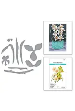 SPELLBINDERS SPELLBINDERS SUSAN TIERNEY-COCKBURN WINTER'S GRACE COLLECTION CYMBIDIUM ORCHID ETCHED DIE SET