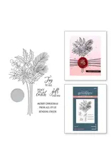 SPELLBINDERS SPELLBINDERS BETTERPRESS SEALED 3D CHRISTMAS COLLECTION SEALED POINSETTIA STEMS PRESS PLATES & DIE SET