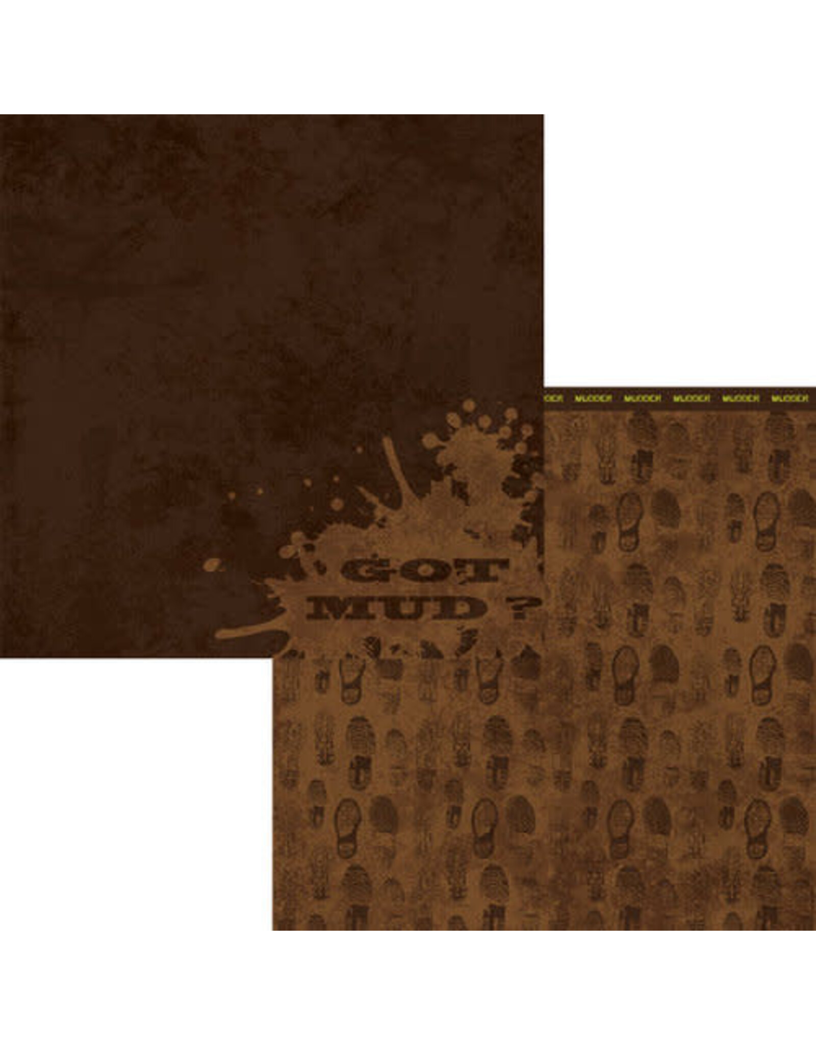 MOXXIE MOXXIE FUN RUN GOT MUD 12x12 CARDSTOCK