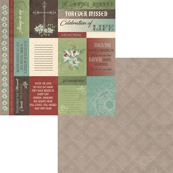 MOXXIE MOXXIE IN MEMORY CUTOUTS 12x12 CARDSTOCK