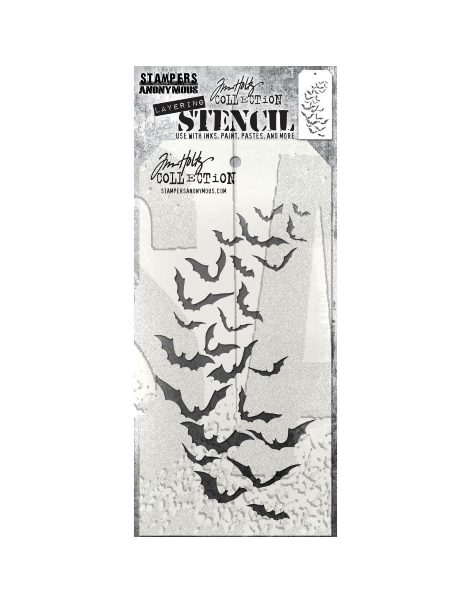 STAMPERS ANONYMOUS STAMPERS ANONYMOUS TIM HOLTZ BATTY LAYERING STENCIL