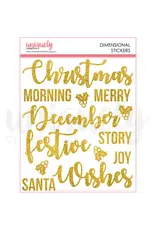 UNIQUELY CREATIVE UNIQUELY CREATIVE CHRISTMAS WISHES DIMENSIONAL STICKERS