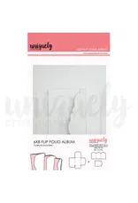 UNIQUELY CREATIVE UNIQUELY CREATIVE WHITE FLIP FOLIO ALBUM