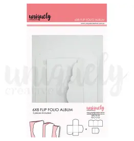 UNIQUELY CREATIVE UNIQUELY CREATIVE WHITE FLIP FOLIO ALBUM