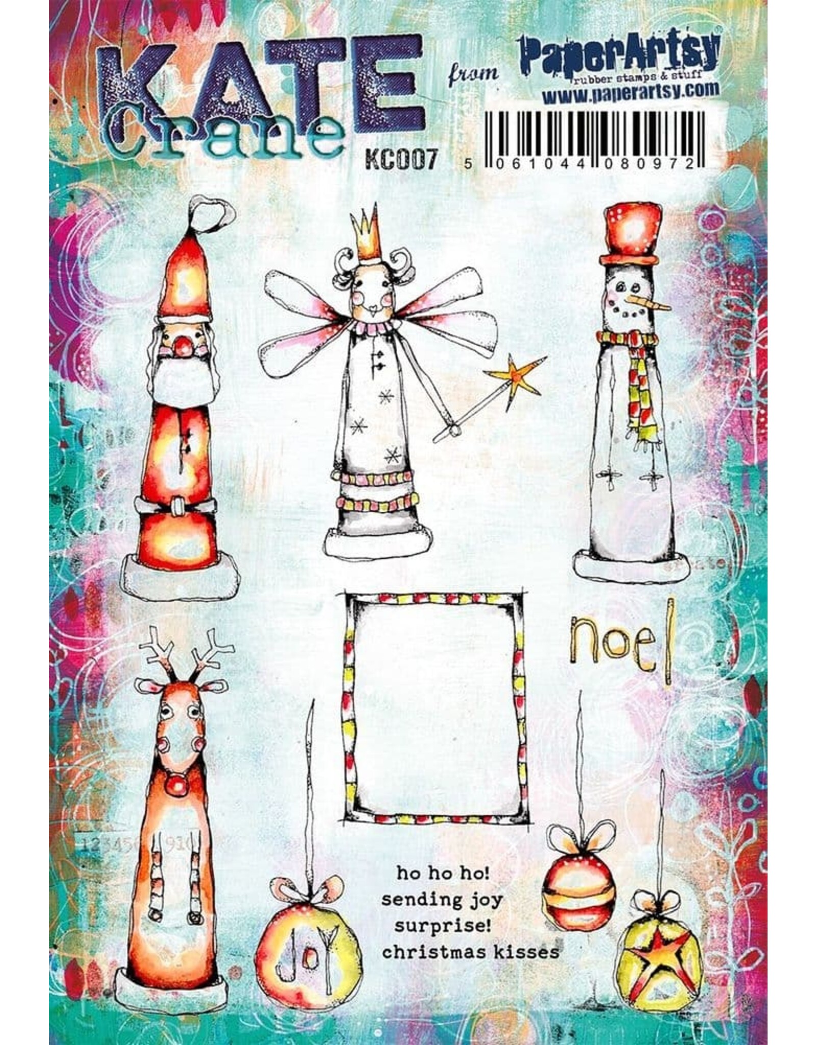 PAPER ARTSY PAPER ARTSY KATE CRANE KC007 CLING STAMP SET