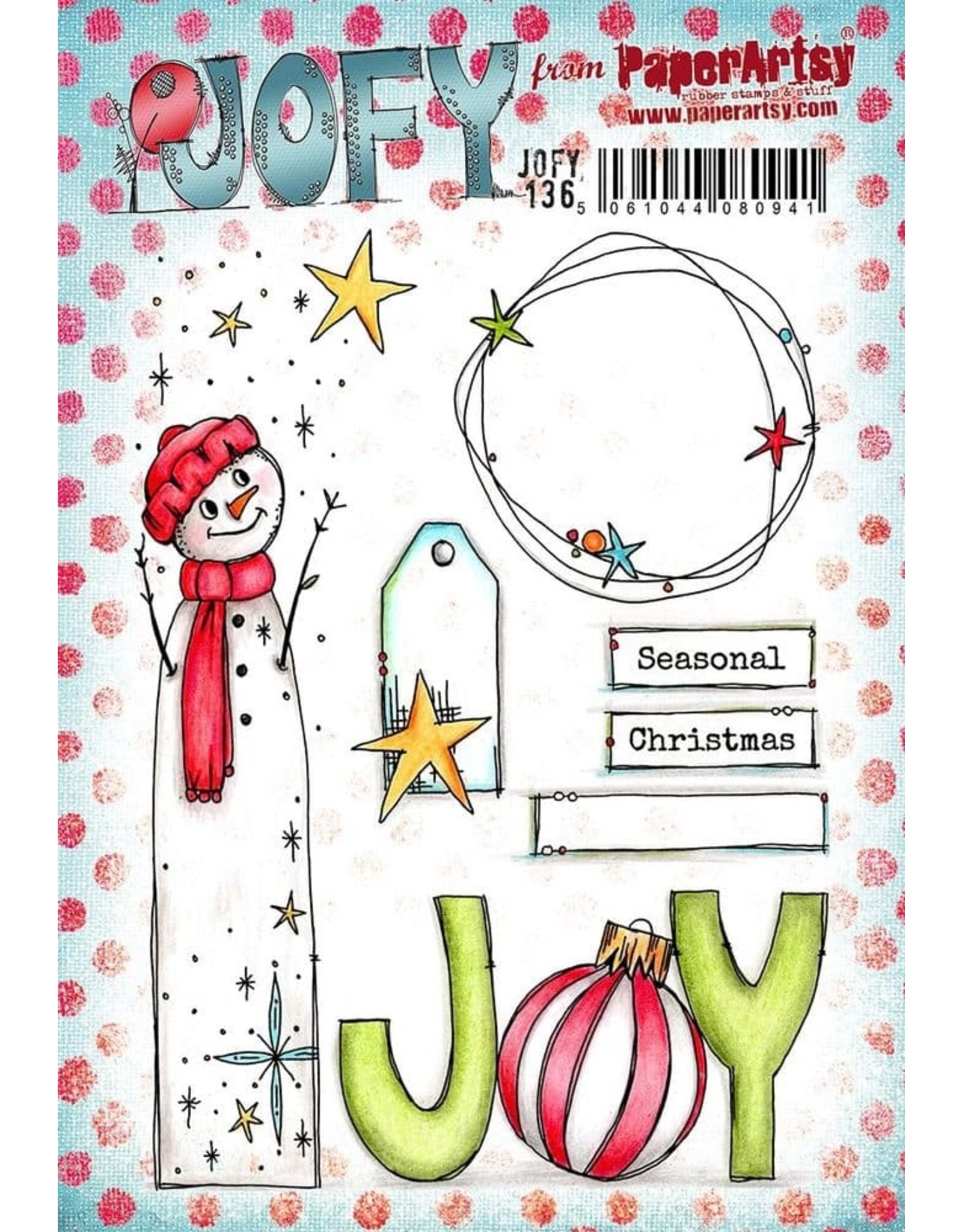 PAPER ARTSY PAPER ARTSY JOFY 136 CLING STAMP SET