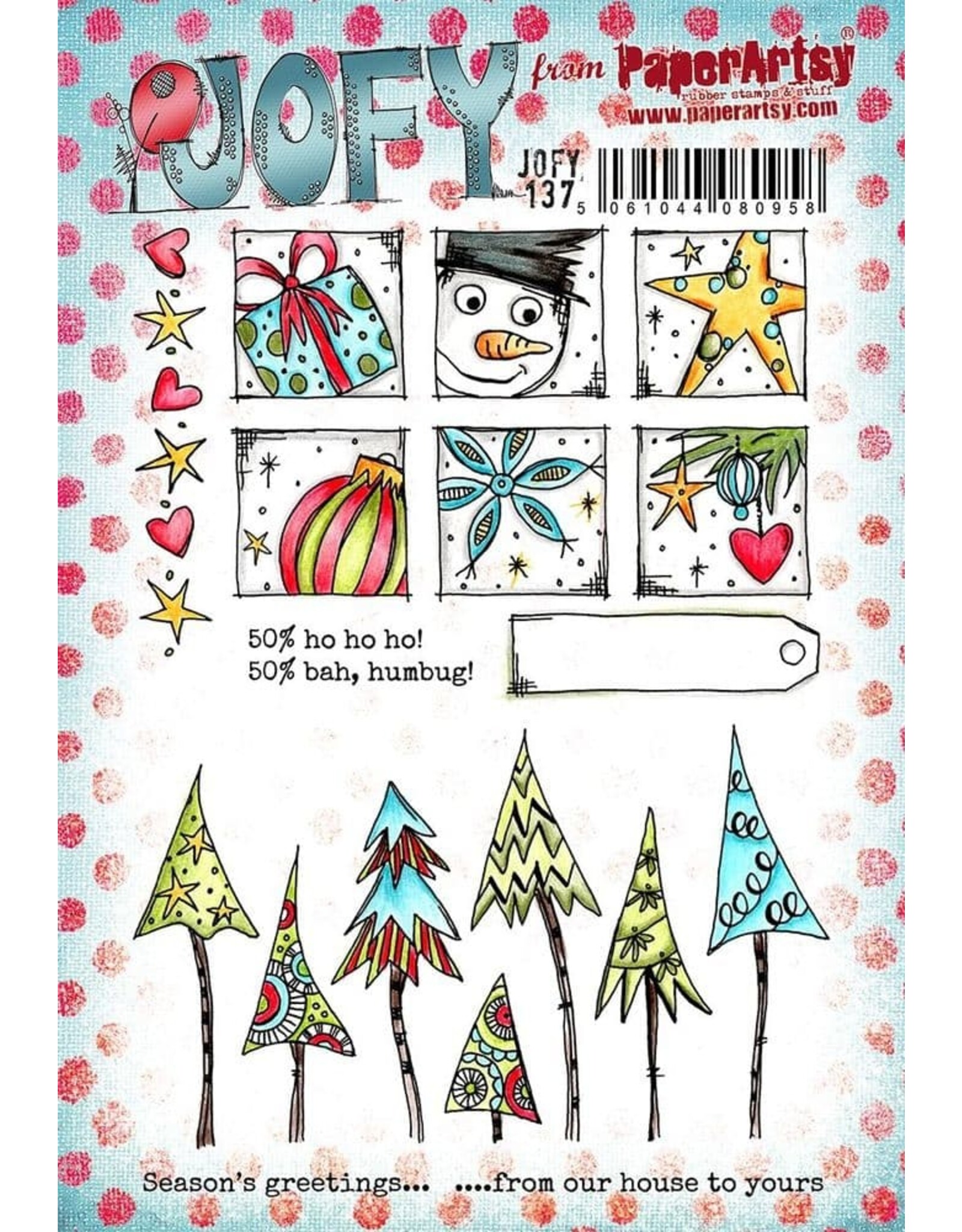 PAPER ARTSY PAPER ARTSY JOFY 137 CLING STAMP SET