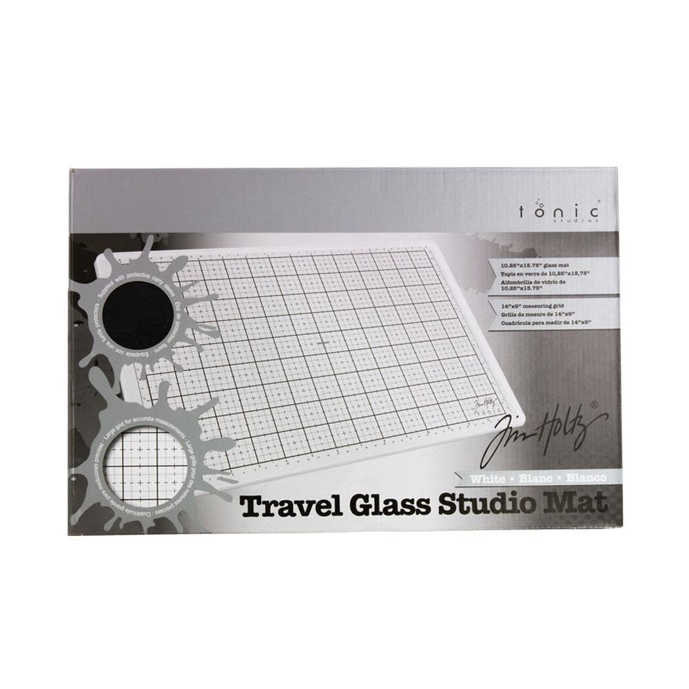 ティムホルツ ガラススタジオマット tonic timholts TONIC STUDIOS TIM HOLTZ WHITE TRAVEL GLASS STUDIO MAT - Scrapbook