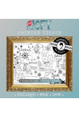 PAPER ARTSY PAPER ARTSY JOFY CHRISTMAS PRINTED TISSUE COLLAGE PAPER 4 SHEETS