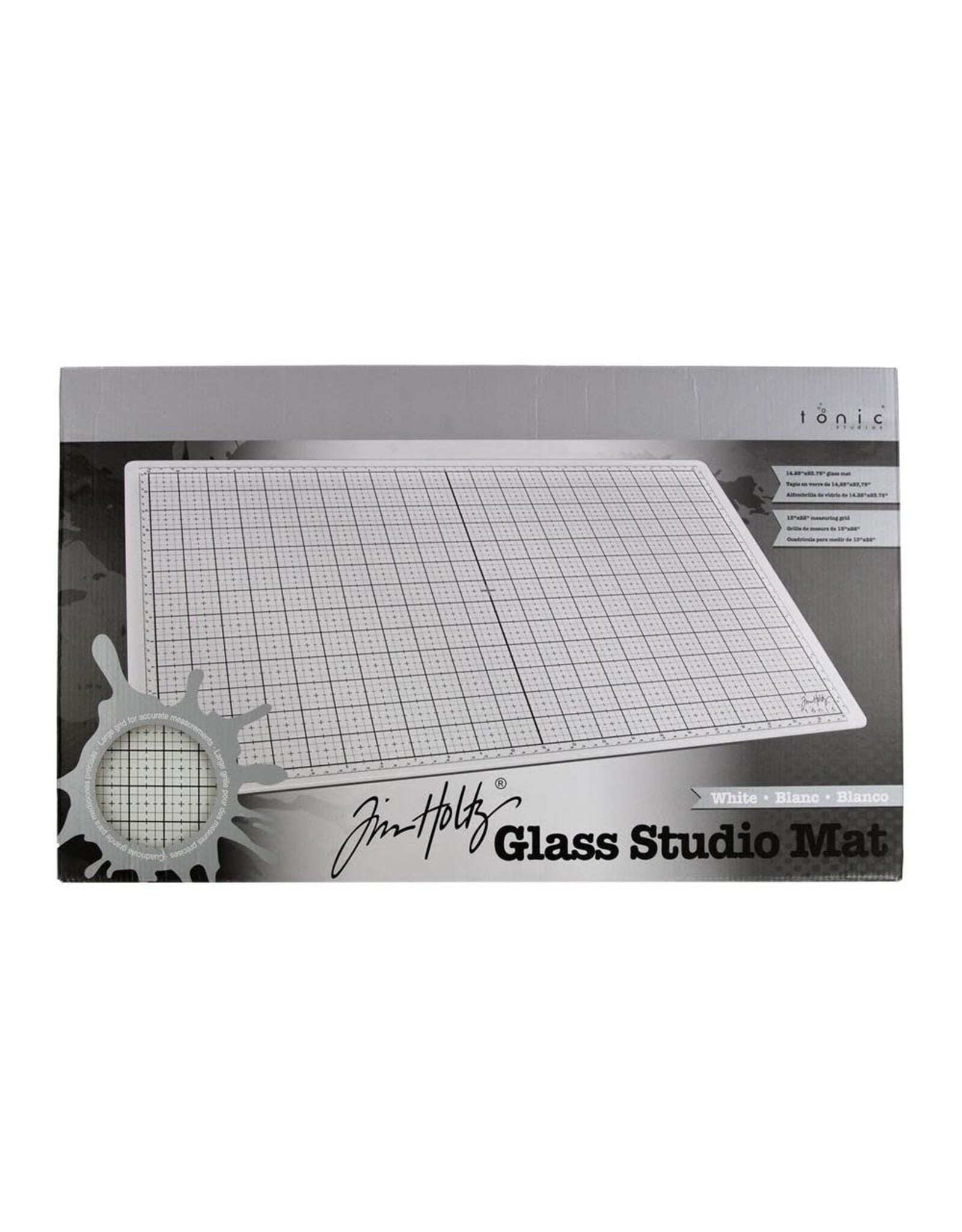 TONIC TONIC STUDIOS TIM HOLTZ WHITE GLASS MEDIA MAT 14''x23''