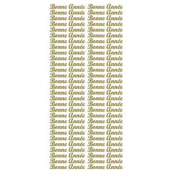 ECSTASY CRAFTS ECSTASY CRAFTS BONNE ANNÉE GOLD PEEL OFF STICKERS