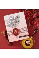 SPELLBINDERS SPELLBINDERS SEALED 3D CHRISTMAS COLLECTION POINSETTIA 3D WAX SEAL STAMP SET