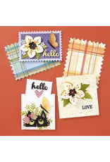 SPELLBINDERS SPELLBINDERS WENDY VECCHI NOT YOUR ORDINARY CARD COLLECTION BUILD A PLAID LAYERED STENCIL SET