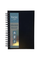 TONIC TONIC STUDIOS 5.5x8.5 SPIRAL BOUND HARDCOVER SKETCHBOOK 110 SHEETS