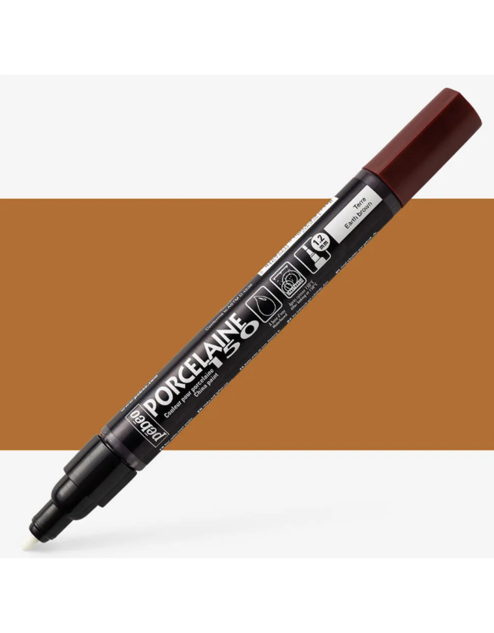 PEBEO PEBEO PORCELAINE 150 EARTH BROWN PAINT MARKER  1.2MM