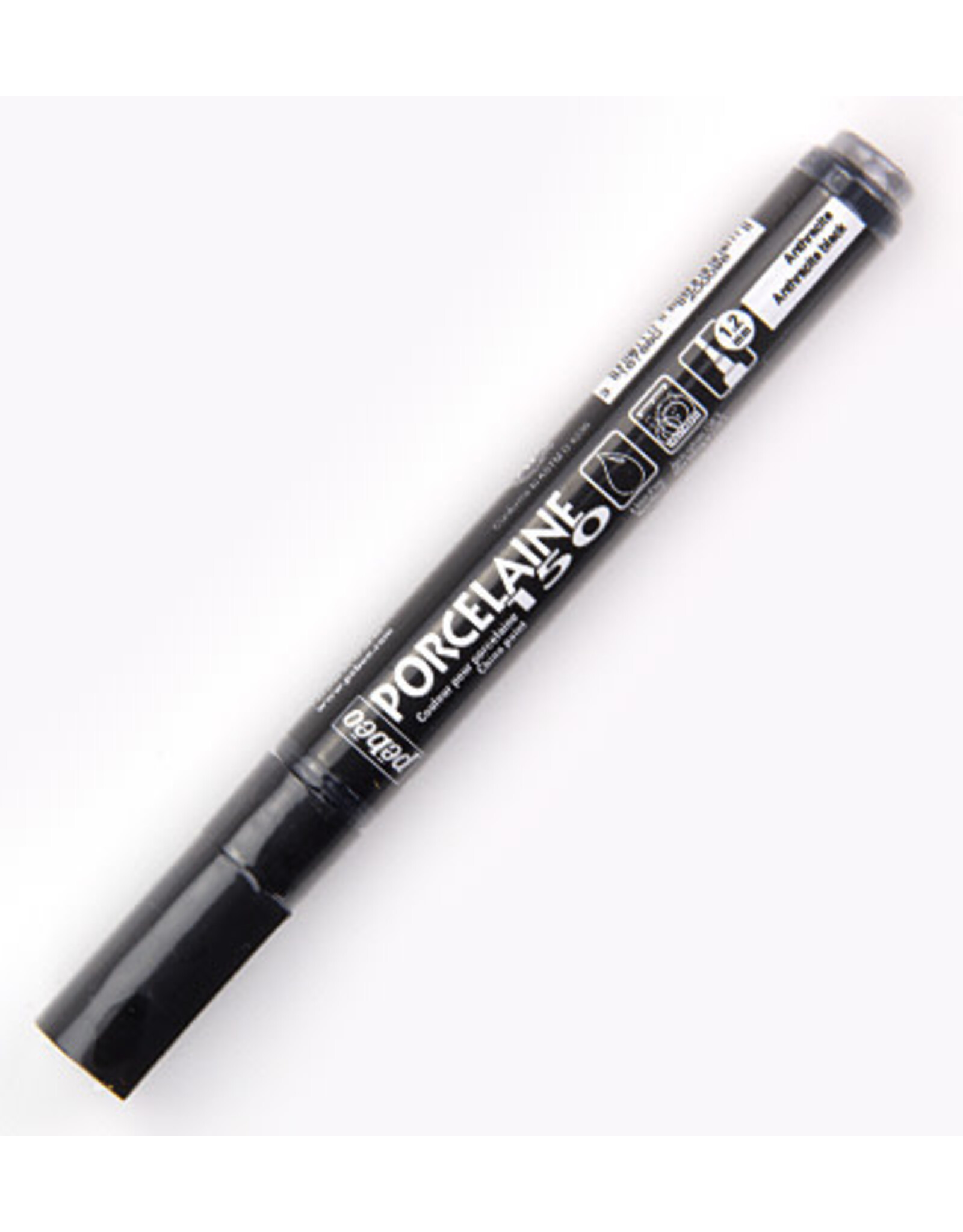 PEBEO PEBEO PORCELAINE 150 ANTHRACITE BLACK PAINT MARKER  1.2MM