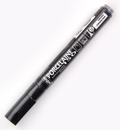 PEBEO PORCELAINE 150 ANTHRACITE BLACK PAINT MARKER  1.2MM