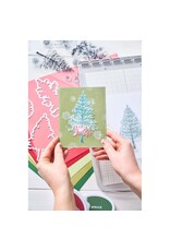 SIZZIX SIZZIX 49 AND MARKET PINE HOLIDAYS FRAMELITS DIE AND CLEAR STAMP SET