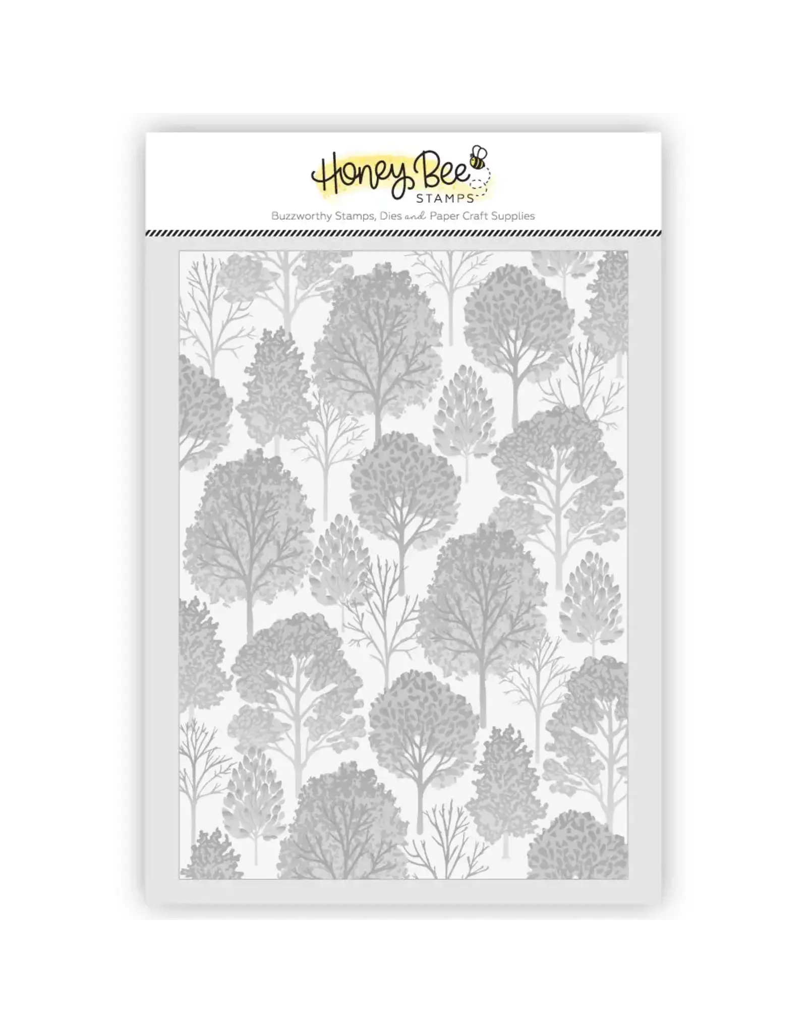 HONEY BEE HONEY BEE STAMPS FALL FOREST 3D EMBOSSING FOLDER