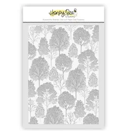 HONEY BEE HONEY BEE STAMPS FALL FOREST 3D EMBOSSING FOLDER