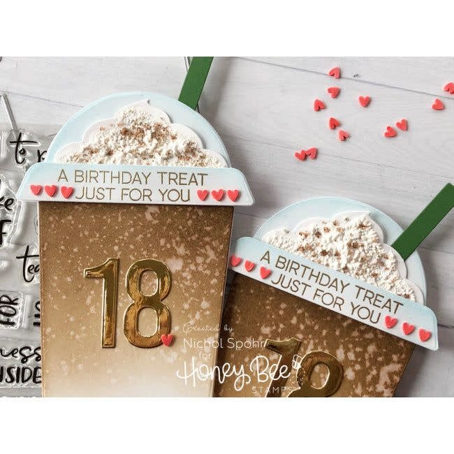 HONEY BEE HONEY BEE STAMPS BEE BOLD NUMERIC RETIRING DIE SET