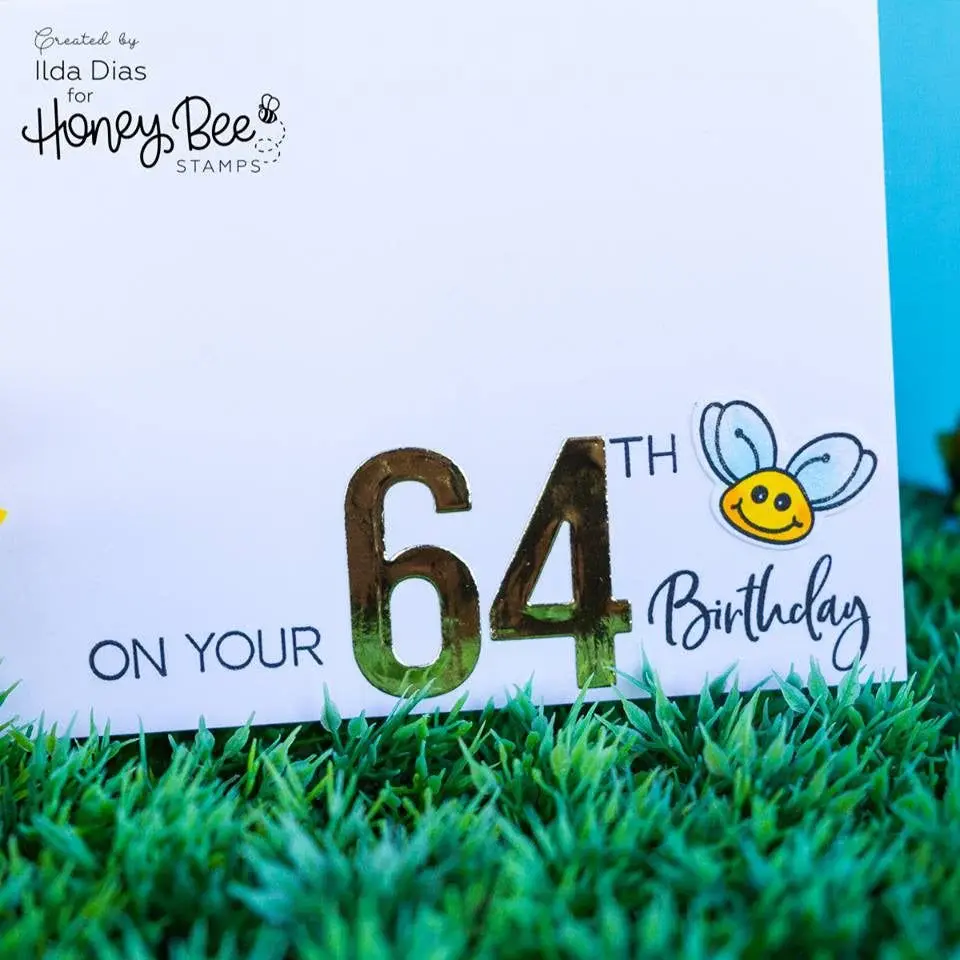 HONEY BEE HONEY BEE STAMPS BEE BOLD NUMERIC RETIRING DIE SET