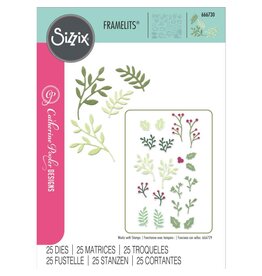 SIZZIX SIZZIX CATHERINE POOLER DESIGNS HAPPY HOLLY DAYS #2 FRAMELITS DIE SET