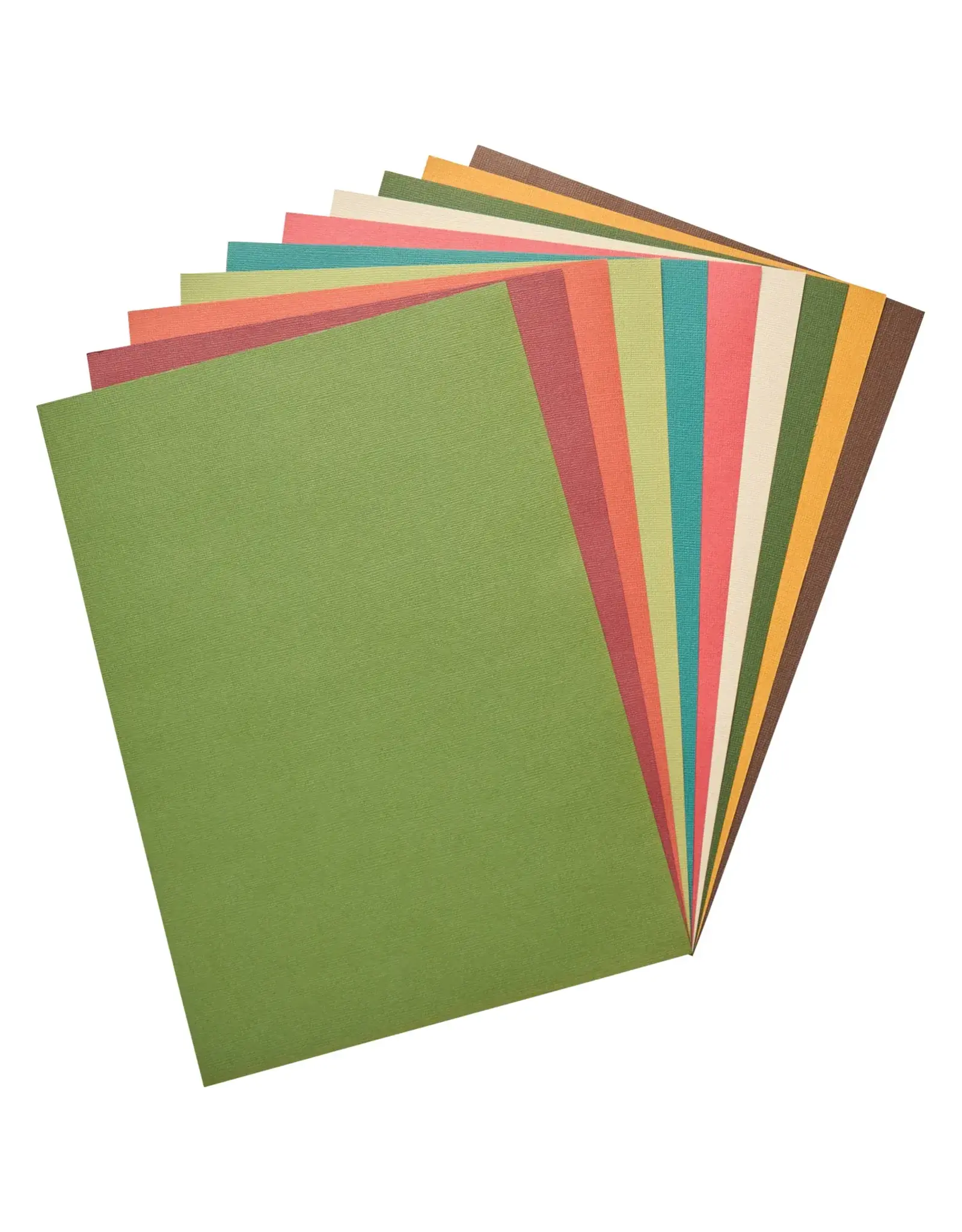 SIZZIX SIZZIX SURFACEZ ASSORTED COLORS SPICED COLLECTION REVEALZ SANDABLE A4 CARDSTOCK 40 SHEETS