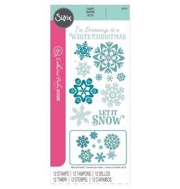 SIZZIX SIZZIX CATHERINE POOLER DESIGNS WHITE CHRISTMAS CLEAR STAMP SET