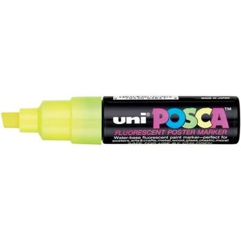 POSCA UNI POSCA FLUORESCENT YELLOW BROAD TIP PAINT MARKER