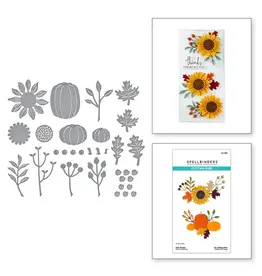 SPELLBINDERS SPELLBINDERS WORLD CARDMAKING DAY EXCLUSIVE FALL FLORALS ETCHED DIE SET