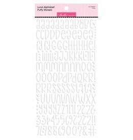BELLA BLVD BELLA BLVD LUNA ALPHABET WHITE PUFFY STICKERS