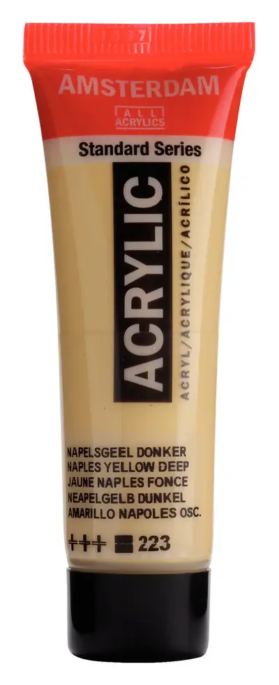 AMSTERDAM AMSTERDAM STANDARD ACRYLIC 20ML NAPLES YELLOW DEEP