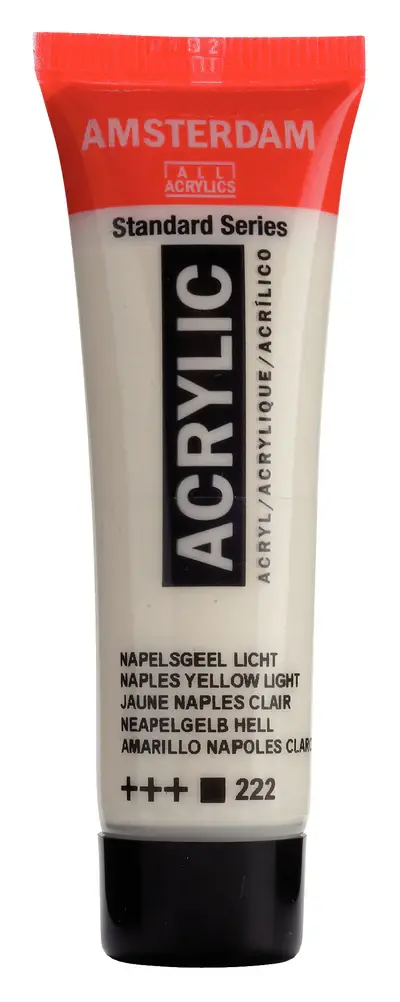 AMSTERDAM AMSTERDAM STANDARD ACRYLIC 20ML NAPLES YELLOW LIGHT