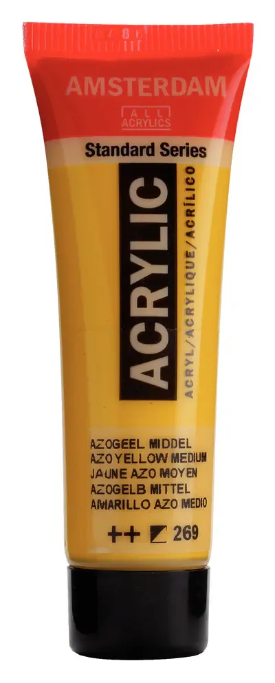 AMSTERDAM AMSTERDAM STANDARD ACRYLIC 20ML AZO YELLOW MEDIUM