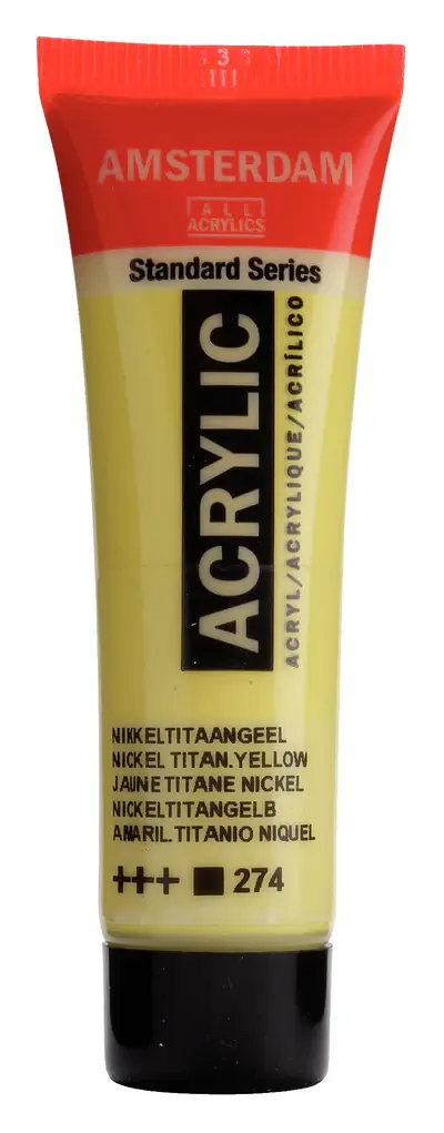 AMSTERDAM AMSTERDAM STANDARD ACRYLIC 20ML NICKEL TITANIUM YELLOW