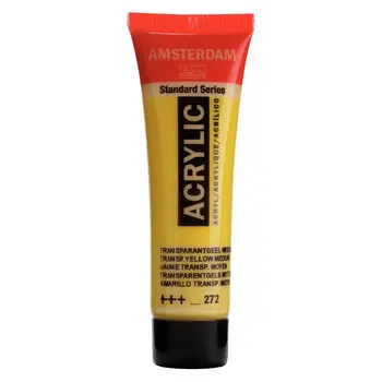 AMSTERDAM AMSTERDAM STANDARD ACRYLIC 20ML TRANSPARENT YELLOW MEDIUM