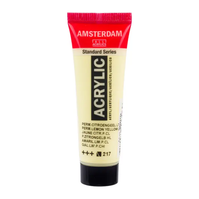 AMSTERDAM AMSTERDAM STANDARD ACRYLIC 20ML PERMANENT LEMON YELLOW LIGHT