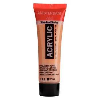 AMSTERDAM AMSTERDAM STANDARD ACRYLIC 20ML NAPLES YELLOW RED