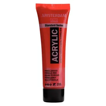 AMSTERDAM AMSTERDAM STANDARD ACRYLIC 20ML PYRROLE RED